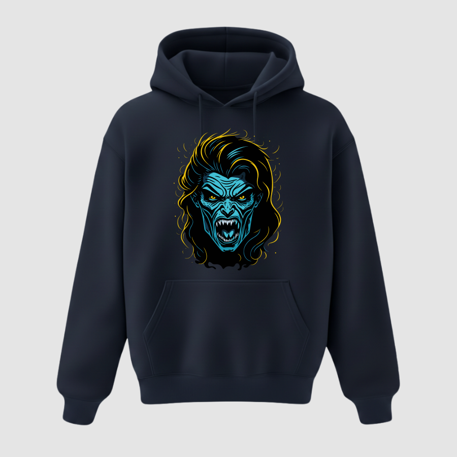 Hoodie Oversize Premium Erkek Lacivert